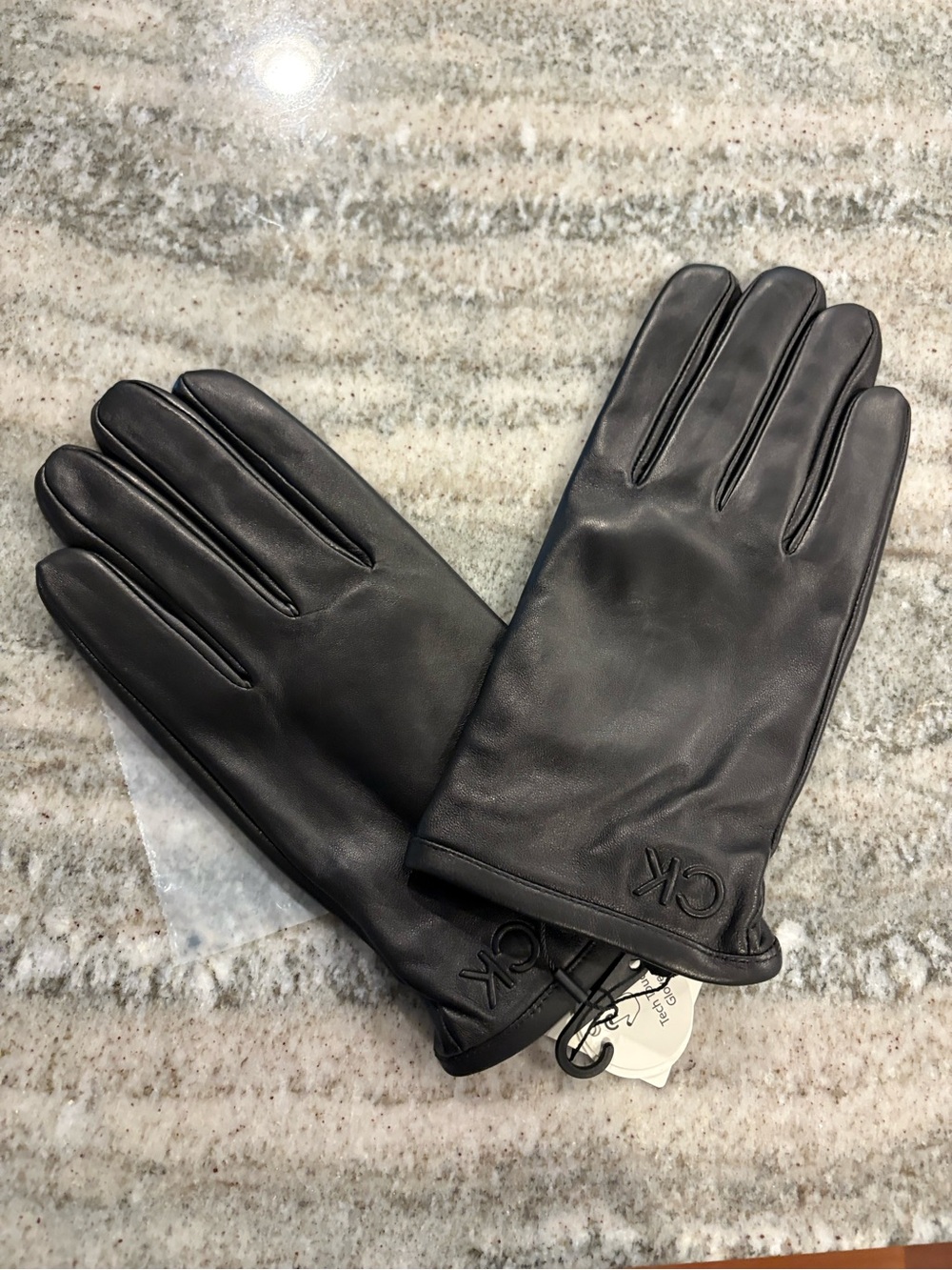 Calvin Klein leather gloves